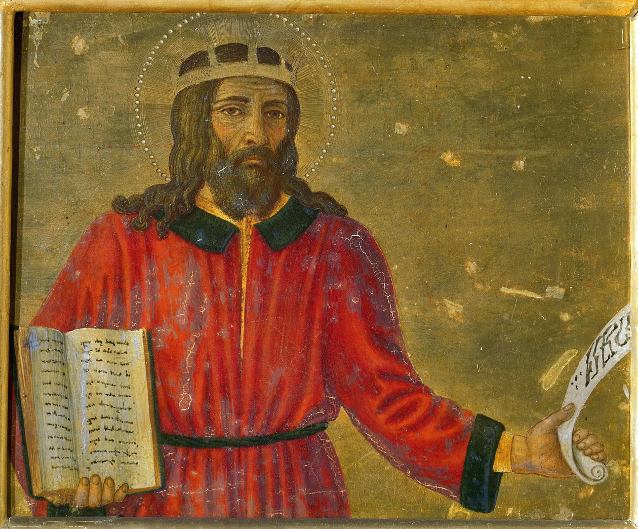 Kong David Predella Panel av altertavlen. av Cosimo di Lorenzo Rosselli
