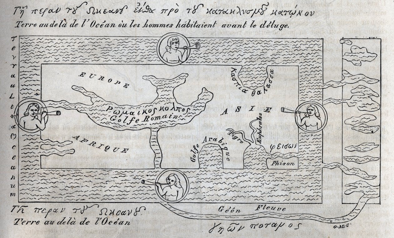 Planisphere (medlemmer) av Cosmas (after)