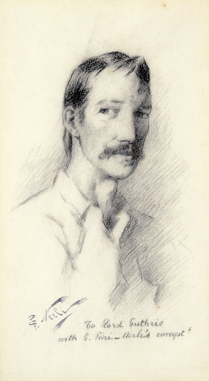Robert Louis Stevenson, 1892 av Count Girolamo Pieri Nerli