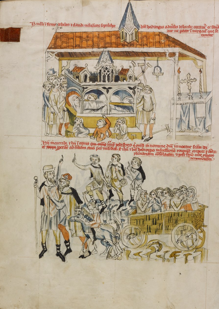 Livet til den salige Hedwig av Court workshop of Duke Ludwig I of Liegnitz and Brieg
