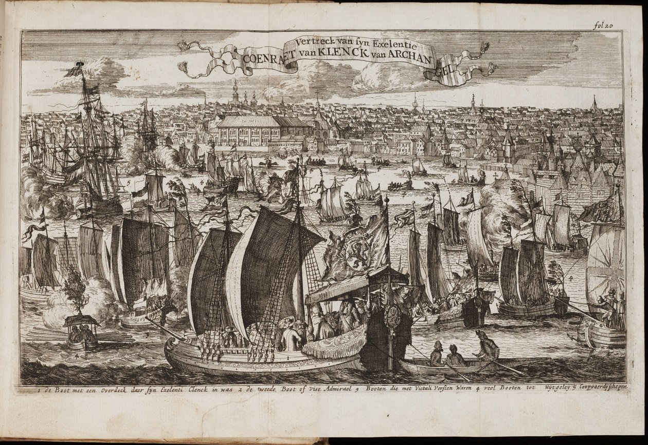 Arkhangelsk Fra: Historisk narrativ, eller beskrivelse av reisen, 1677 av Coyet
