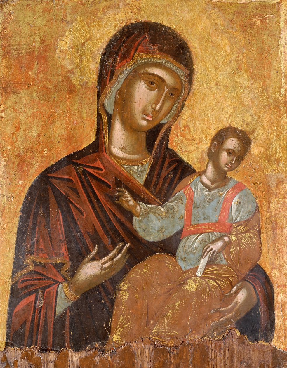 Jomfru Hodegetria av Cretan School