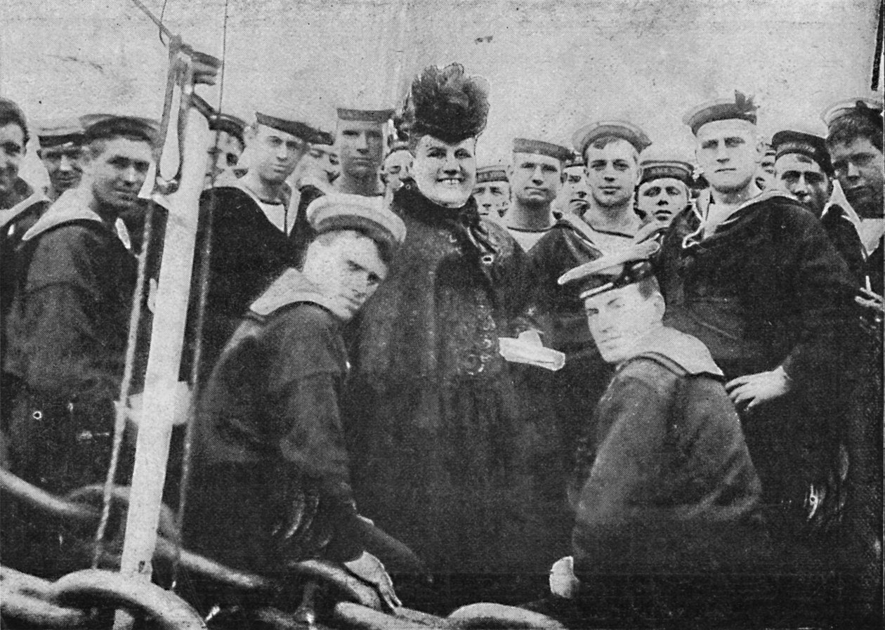 «Sjøforsvarets mor ser på guttene til Kina, 1900 av Cribb