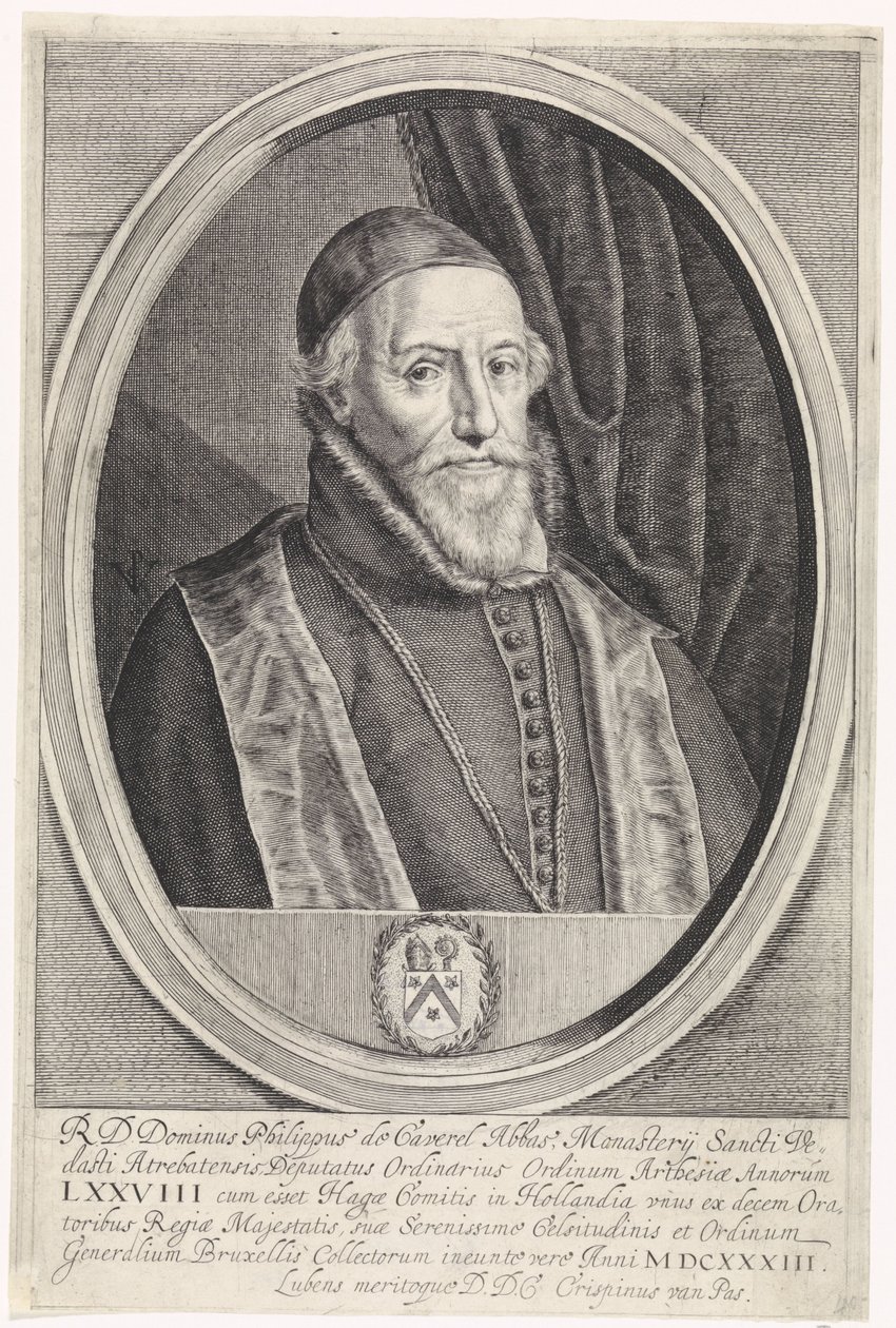 Portrett av Philippe de Caverel av Crispijn van de Passe