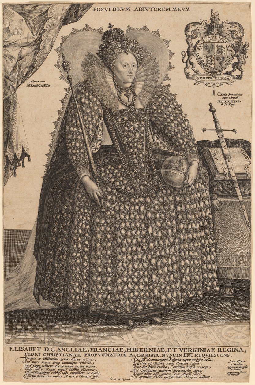 Elizabeth, dronning av England av Crispijn de Passe I