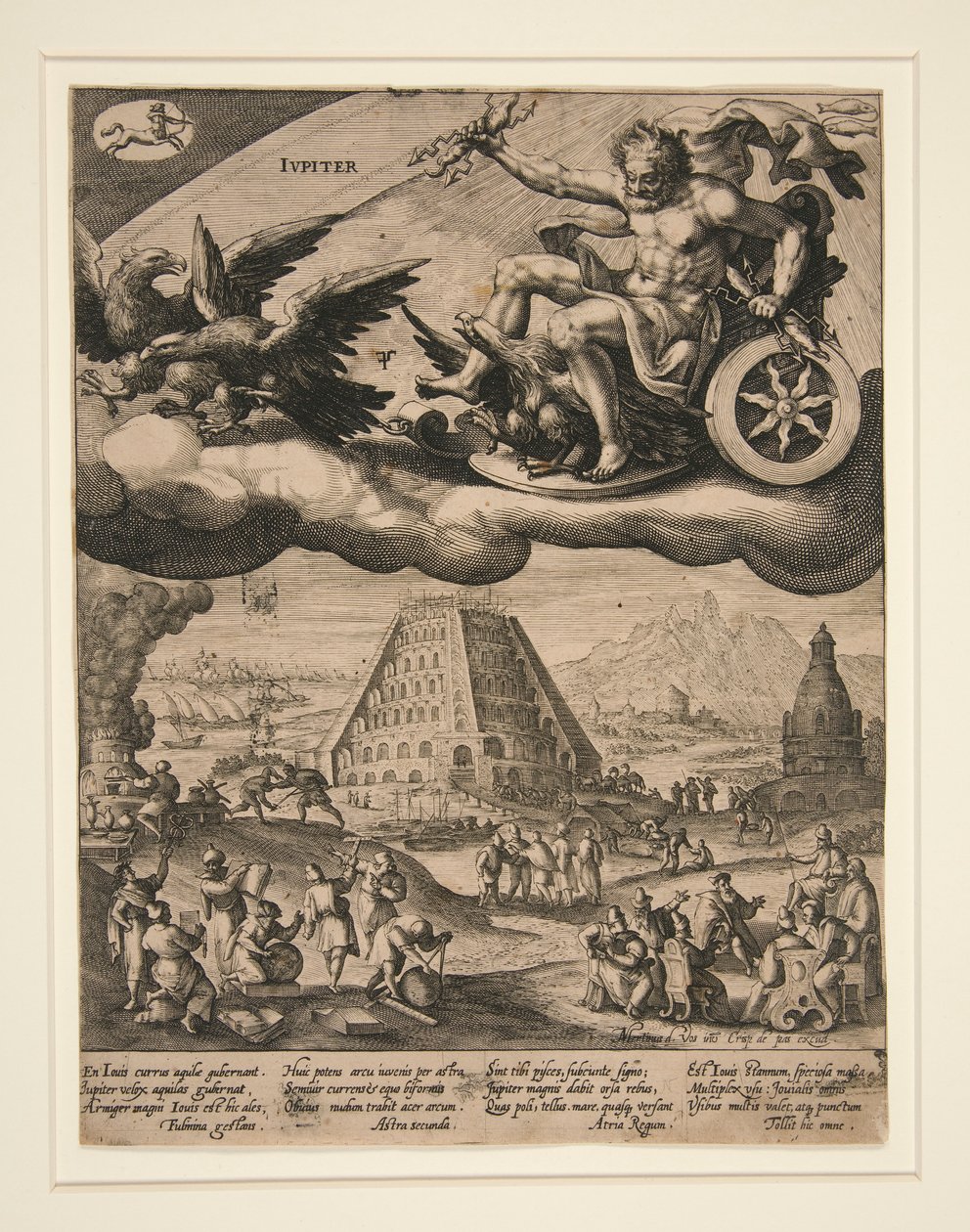 Jupiter, fra serien Seven Planets av Crispijn de Passe the Elder