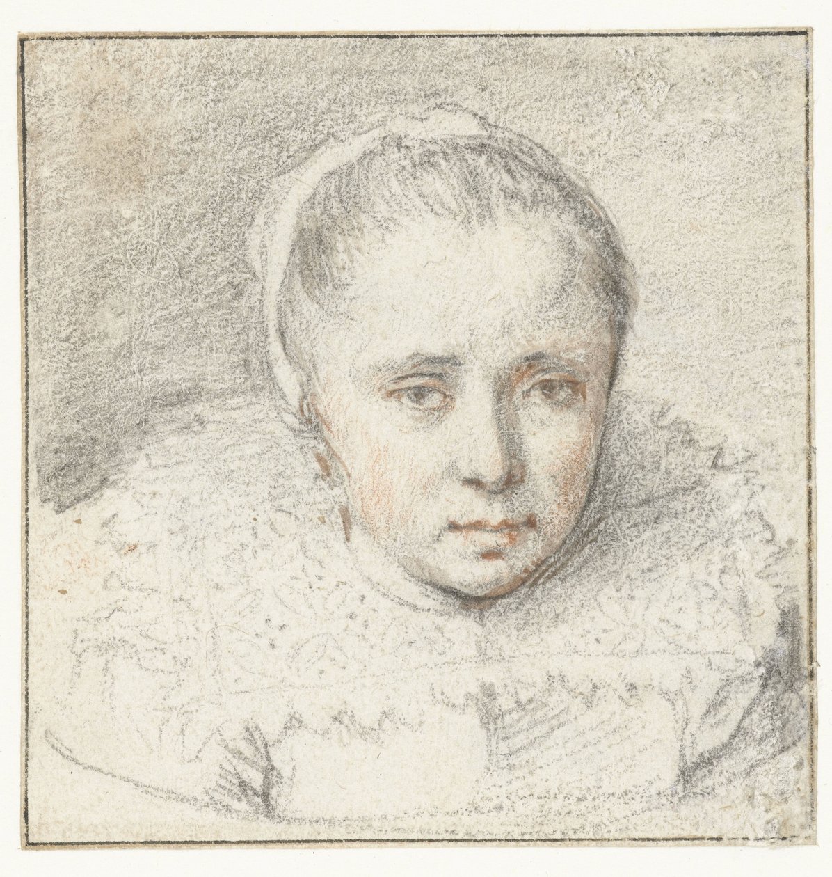 Portrett av en ung kvinne av Crispijn van de Passe (I) (attributed to)