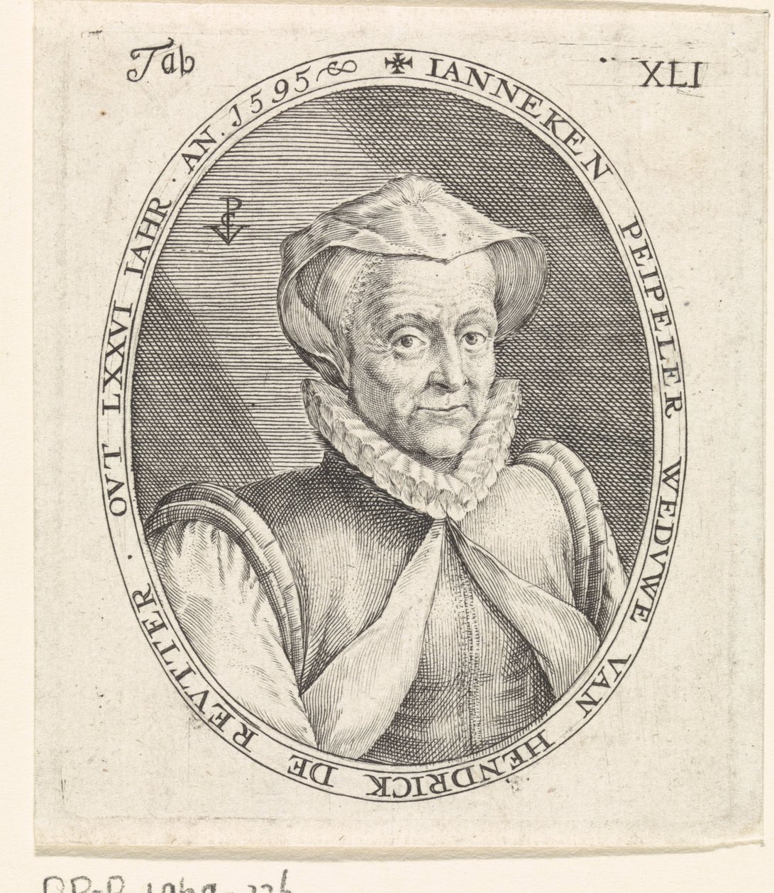 Portrett av Janneke Peipeller av Crispijn van de Passe (I)