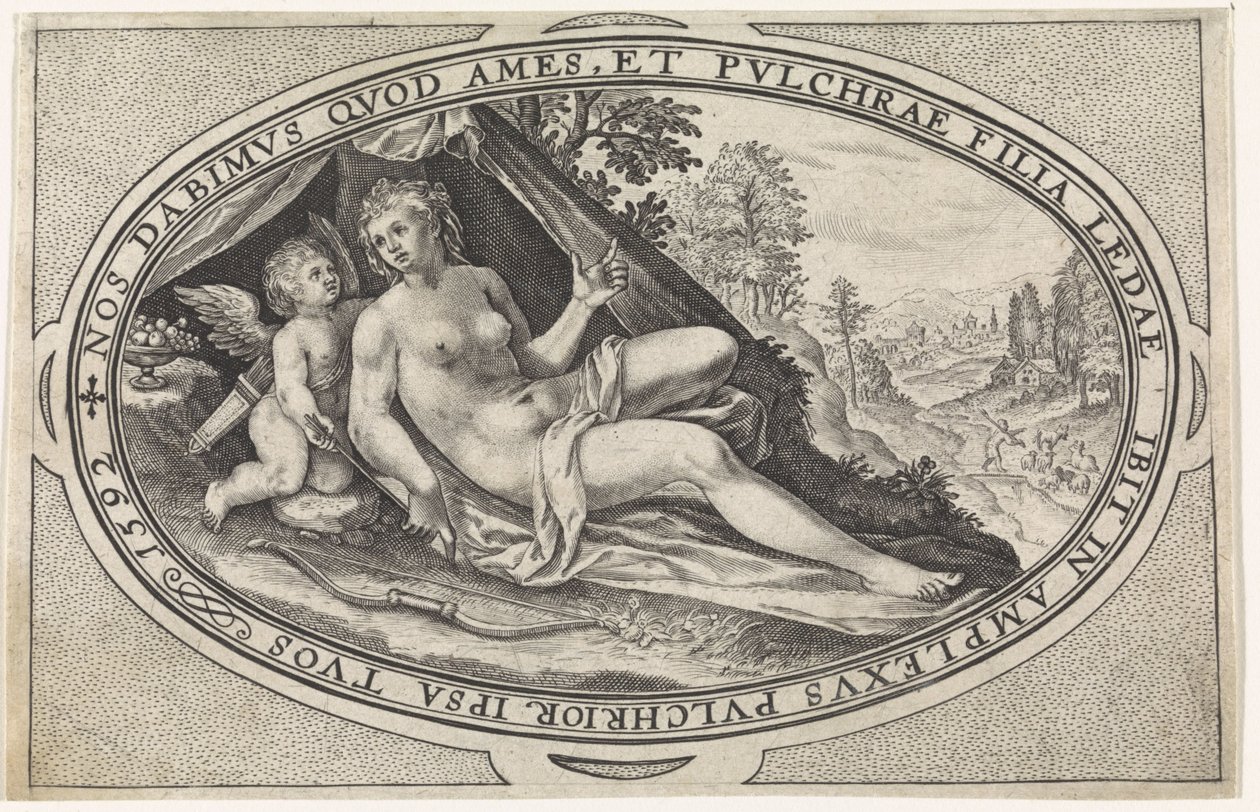 Venus Gods and Goddesses Involved in the Judgment of Paris (serietittel) av Crispijn van de Passe (I)
