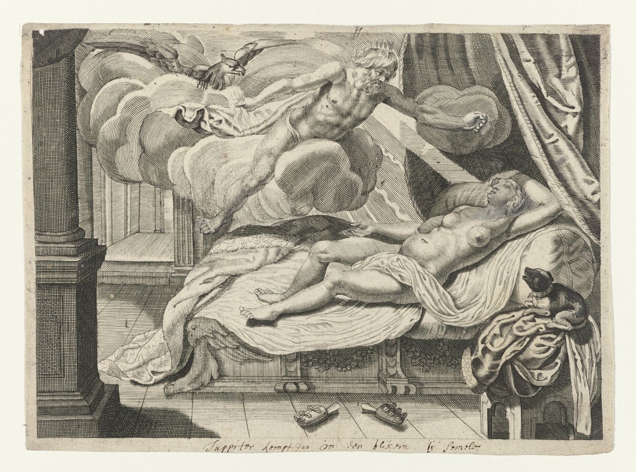 Jupiter og Semele Metamorphoses av Ovid (serietittel) av Crispijn van de Passe (II) (attributed to)