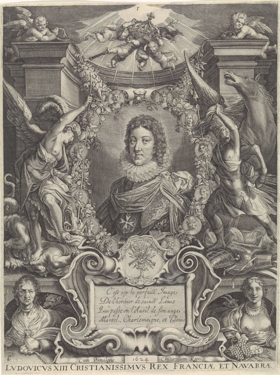 Bysteportrett av Louis XIII av Crispijn van de Passe (II)