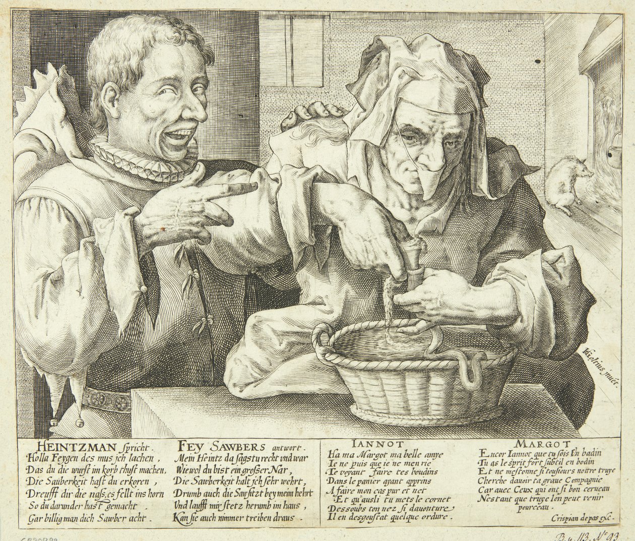 Satire på hygiene av Crispijn van de Passe