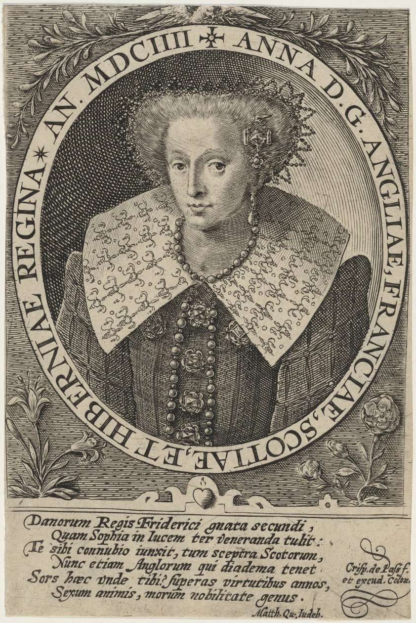 Anne av England av Crispijn van de Passe I