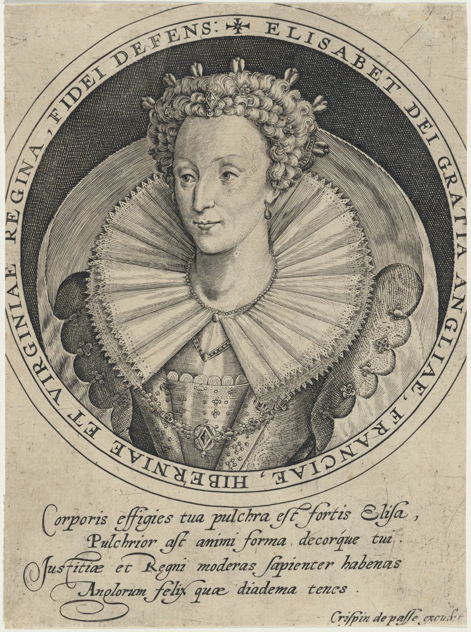 Elizabeth, dronning av England av Crispijn van de Passe I