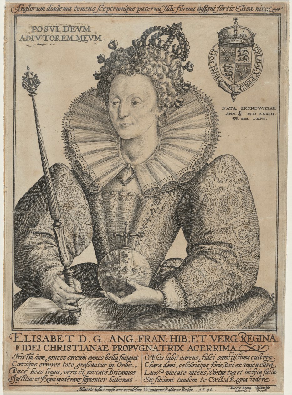 Elizabeth, dronning av England av Crispijn van de Passe I