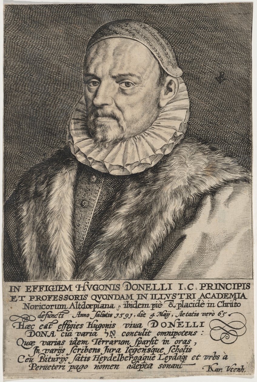Hugo Donellus av Crispijn van de Passe I