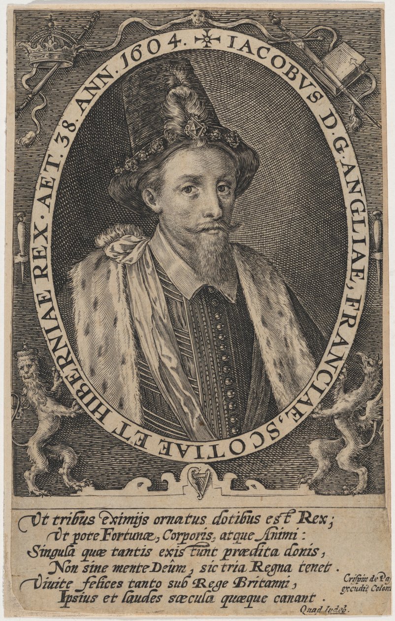 Jakob I, konge av England av Crispijn van de Passe I