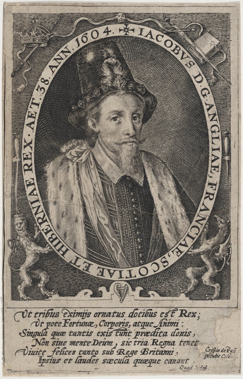 Jakob I, konge av England av Crispijn van de Passe I