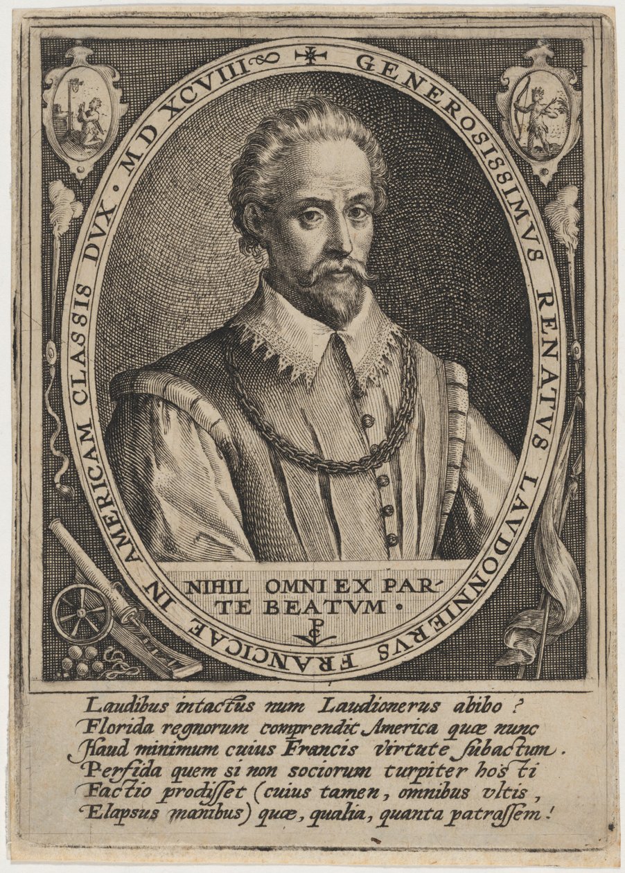 Rene de Laudonniere av Crispijn van de Passe I