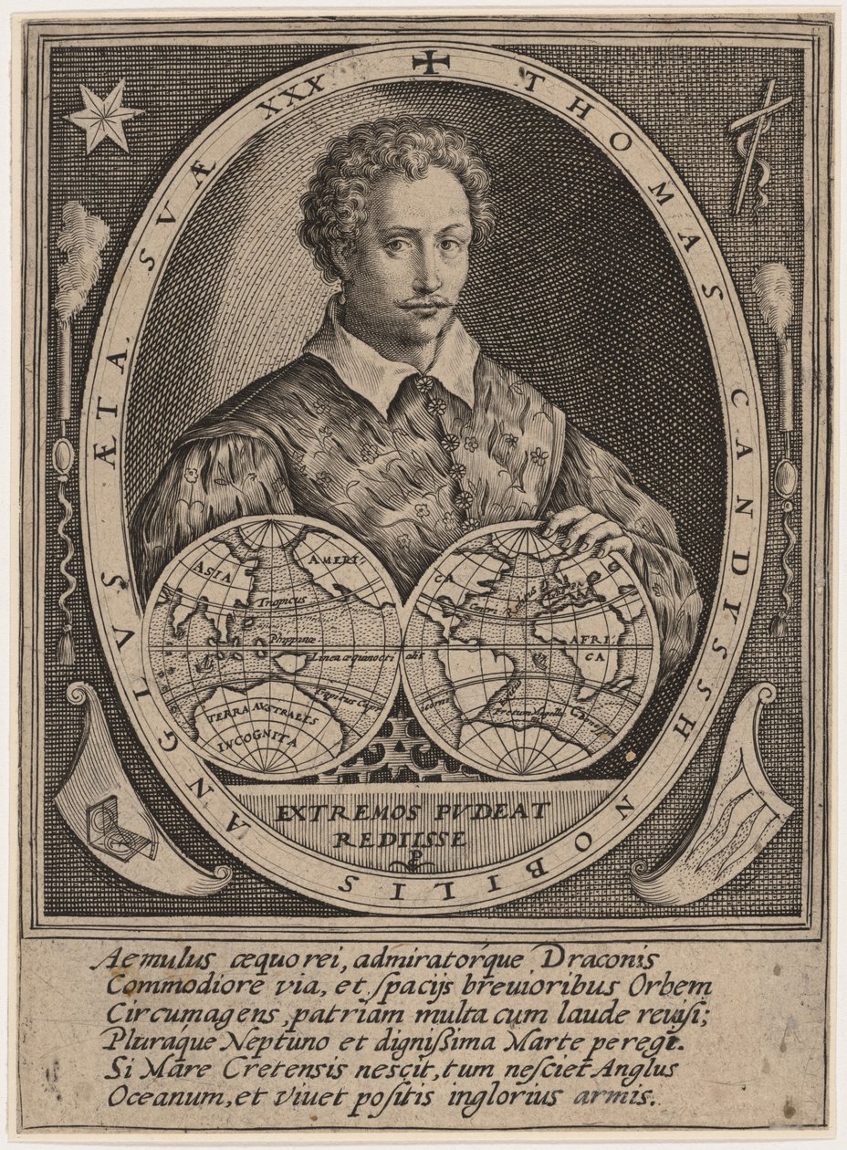 Thomas Cavendish av Crispijn van de Passe I