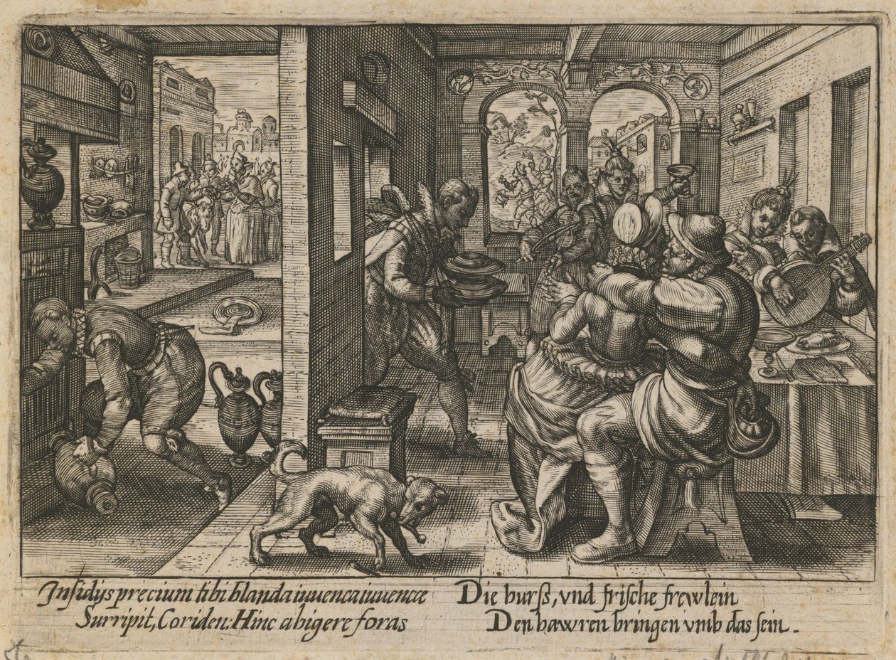 Bankett med musikere, ca. 1600 av Crispijn van de Passe the Elder
