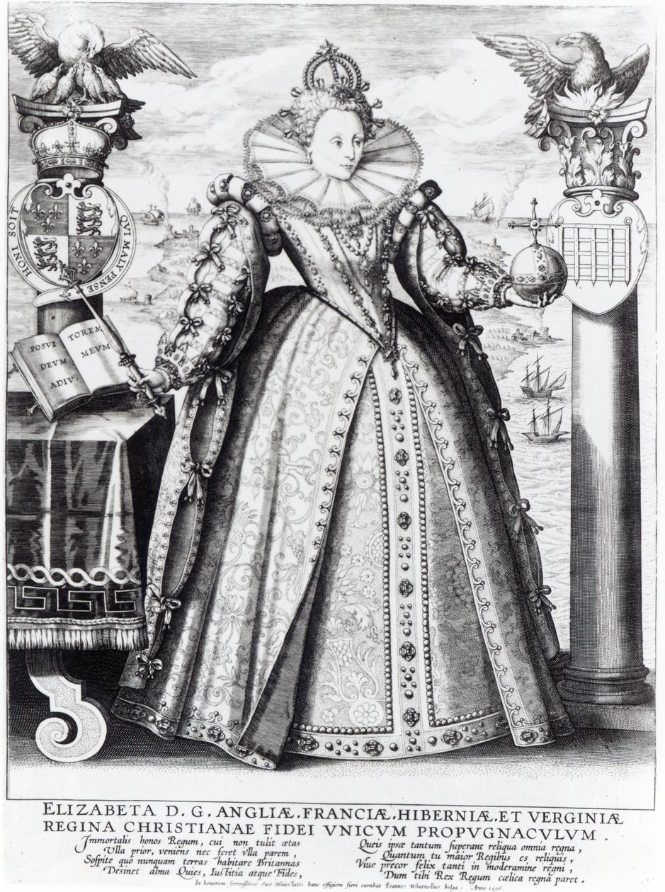 Dronning Elizabeth I (1533-1603) 1596 av Crispin  Passe