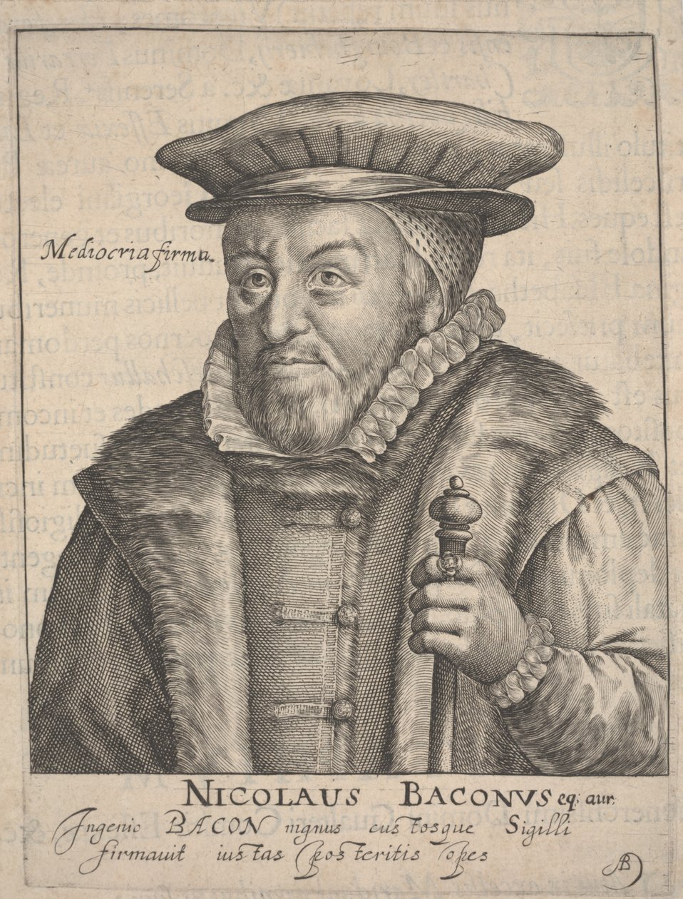 Nicholas Bacon av Crispin I de Passe