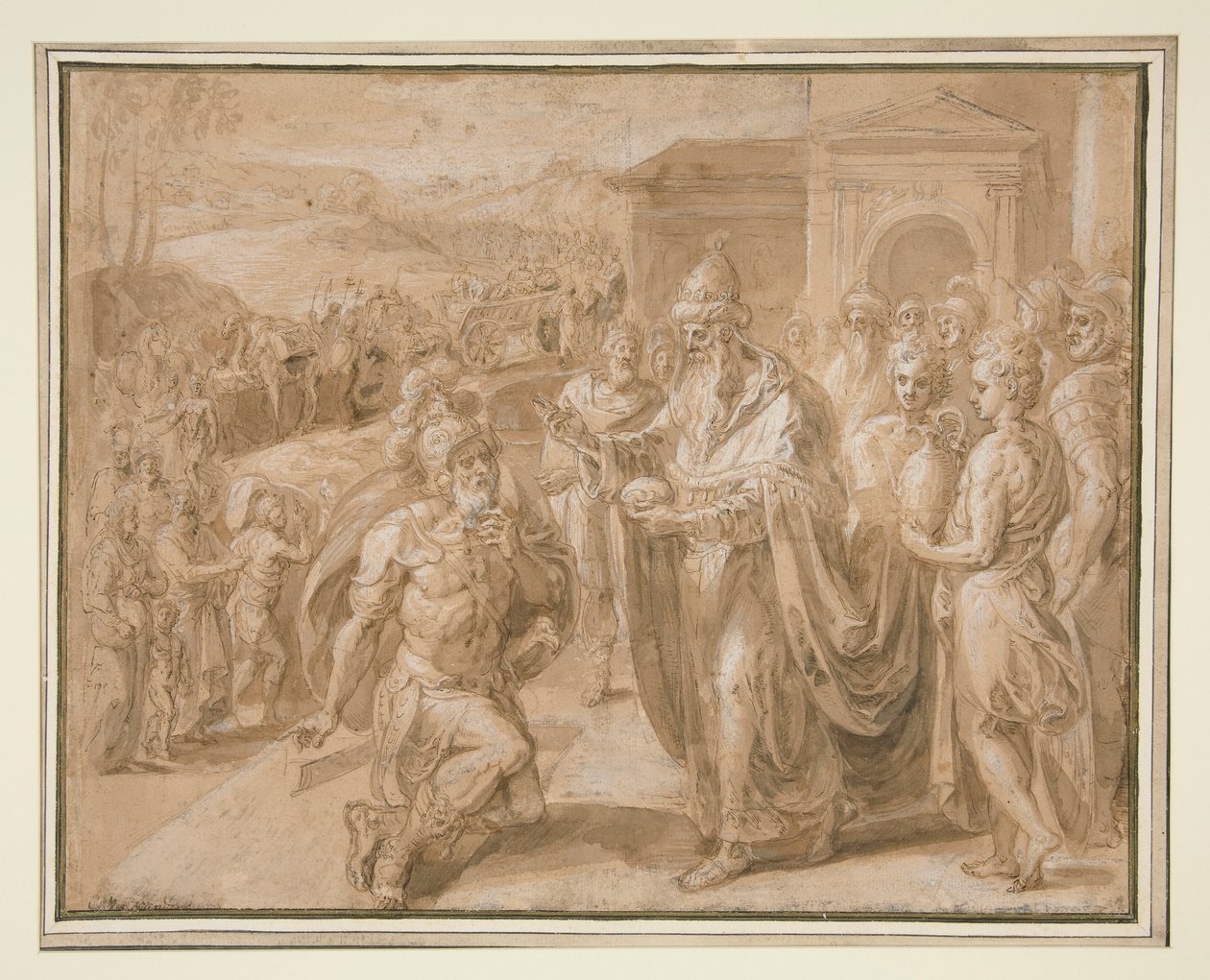 Abraham og Melkisedek av Crispin van den Broeck
