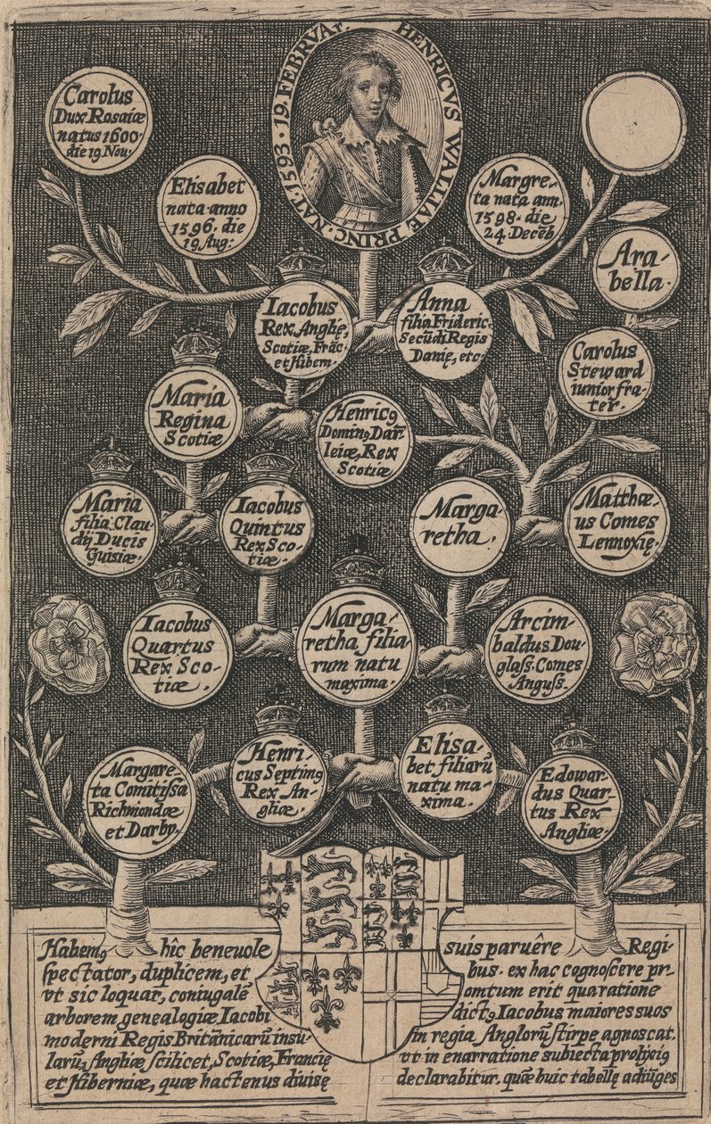 Hans Majestets kongelige engelske maleri av kolonien av Crispyn de Passe the Elder