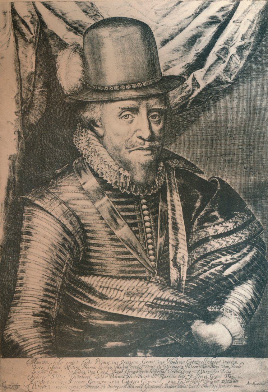 Maurice, Prince of Orange, 1600-tallet, 1924 av Crispyn van de Queboren