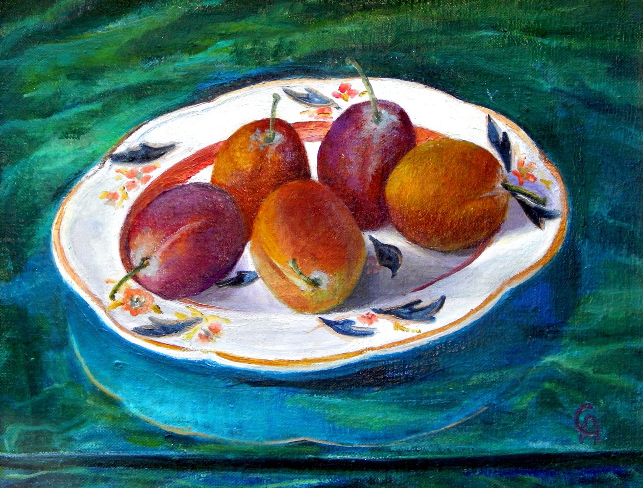 Fruit on a Staffordshire Dish, 2013 av Cristiana Angelini