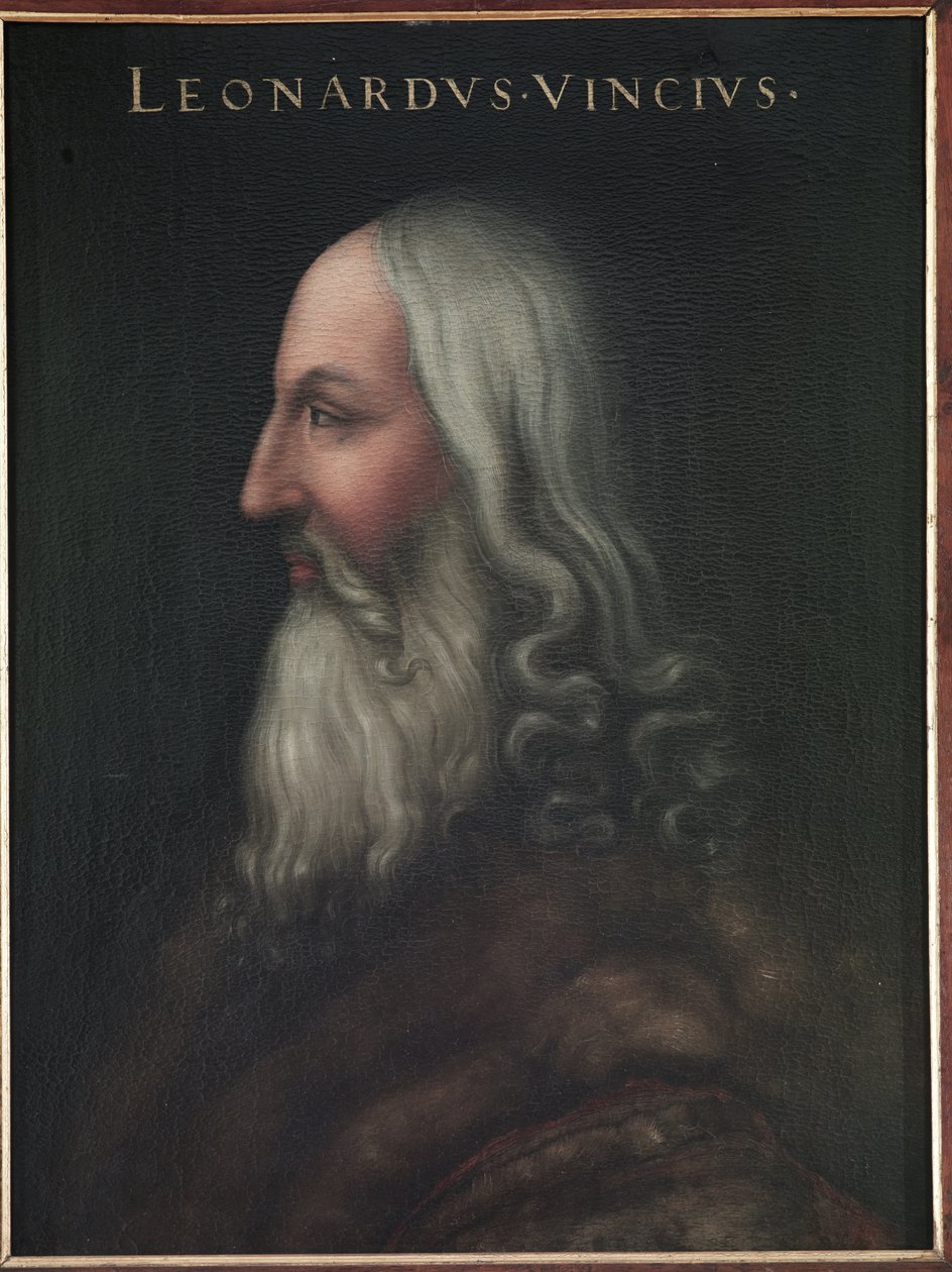 Portrett av Leonardo da Vinci av Cristofano dell Altissimo