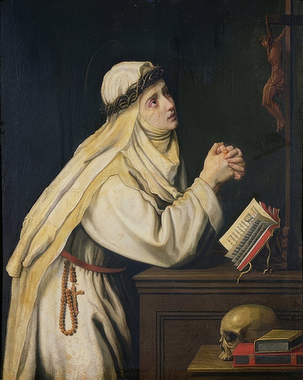 Den hellige Katarina av Siena (1347-80). Rundt 1620 av Cristofano Allori
