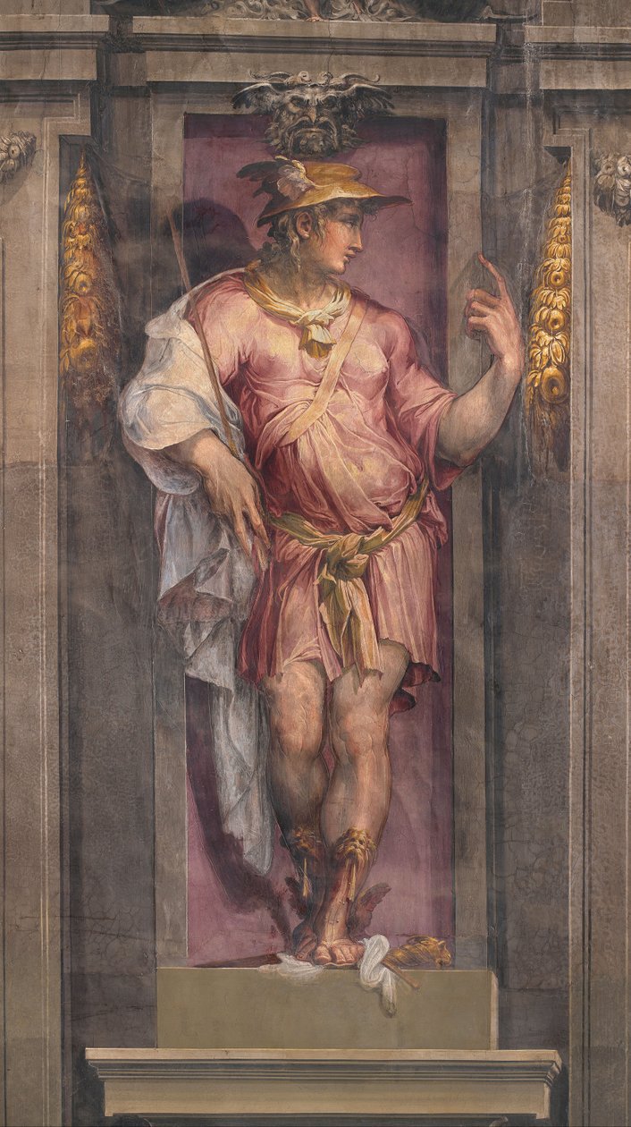Merkur, 1556-1557 av Cristofano Gherardi