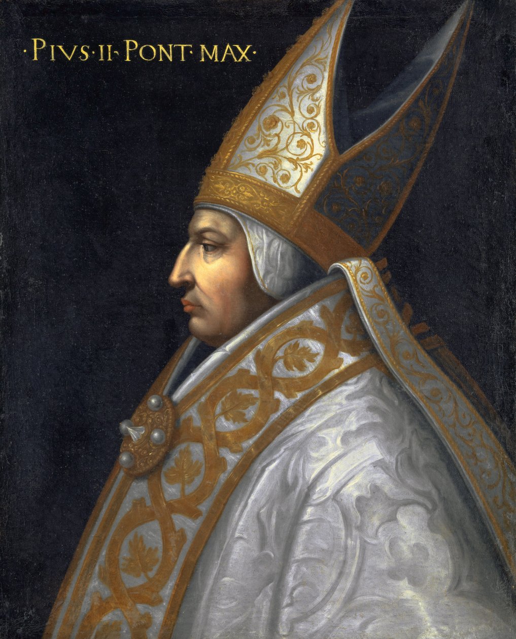Portrett av pave Pius II, ca. 1560 av Cristofano dell Altissimo