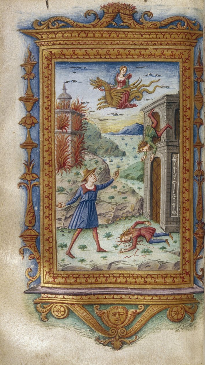 Død av sønnene til Medea Illustrasjon for The Heroides av Ovid, 1485-1499 av Cristoforo Majorana