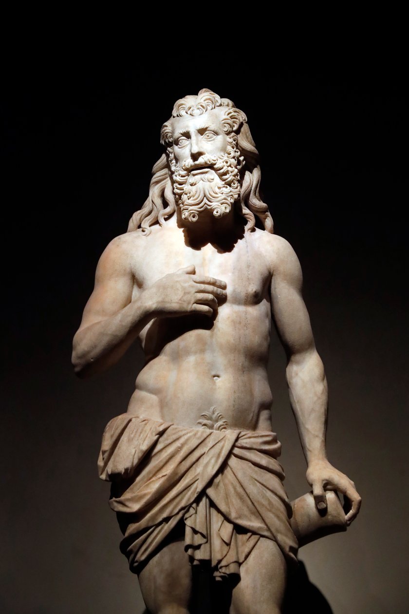 Museet for katedralen i Milano. Braket statue. Lasarus. Cristoforo Solari. Italia. av Cristoforo Solari