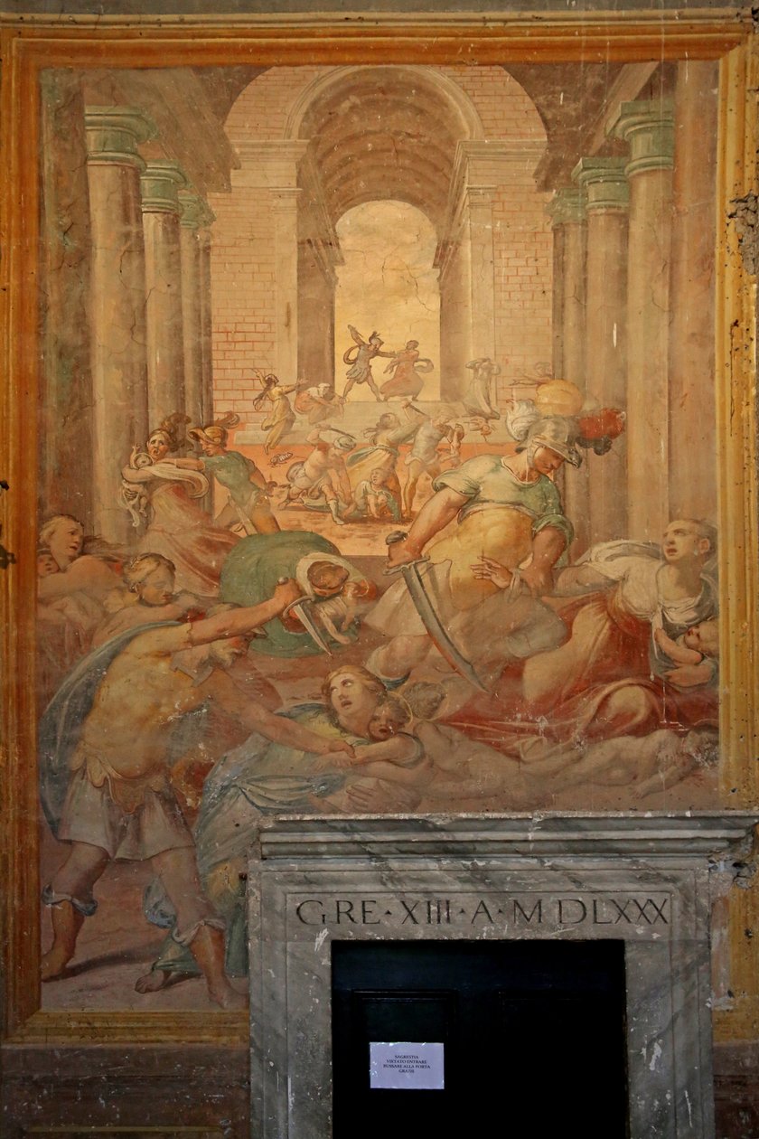 Martyrdøden til mange helgener av Cristoforo & Tempesta Antonio (1555 1630) Roncalli