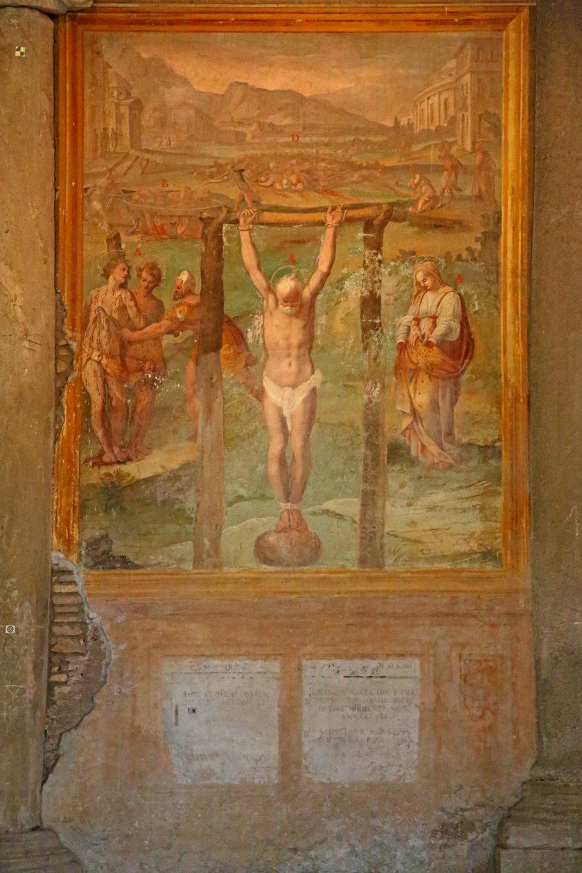 Martyrium og lemlestelse av forskjellige helgener av Cristoforo and Tempesta, Antonio Roncalli