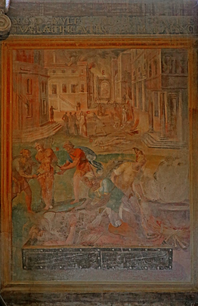 Martyrium og lemlestelse av forskjellige helgener av Cristoforo and Tempesta, Antonio Roncalli