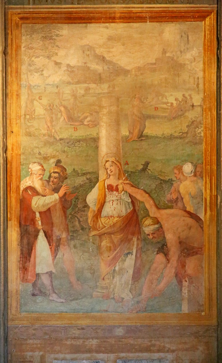 Martyrdøden til en kvinnelig helgen av Cristoforo and Tempesta, Antonio Roncalli
