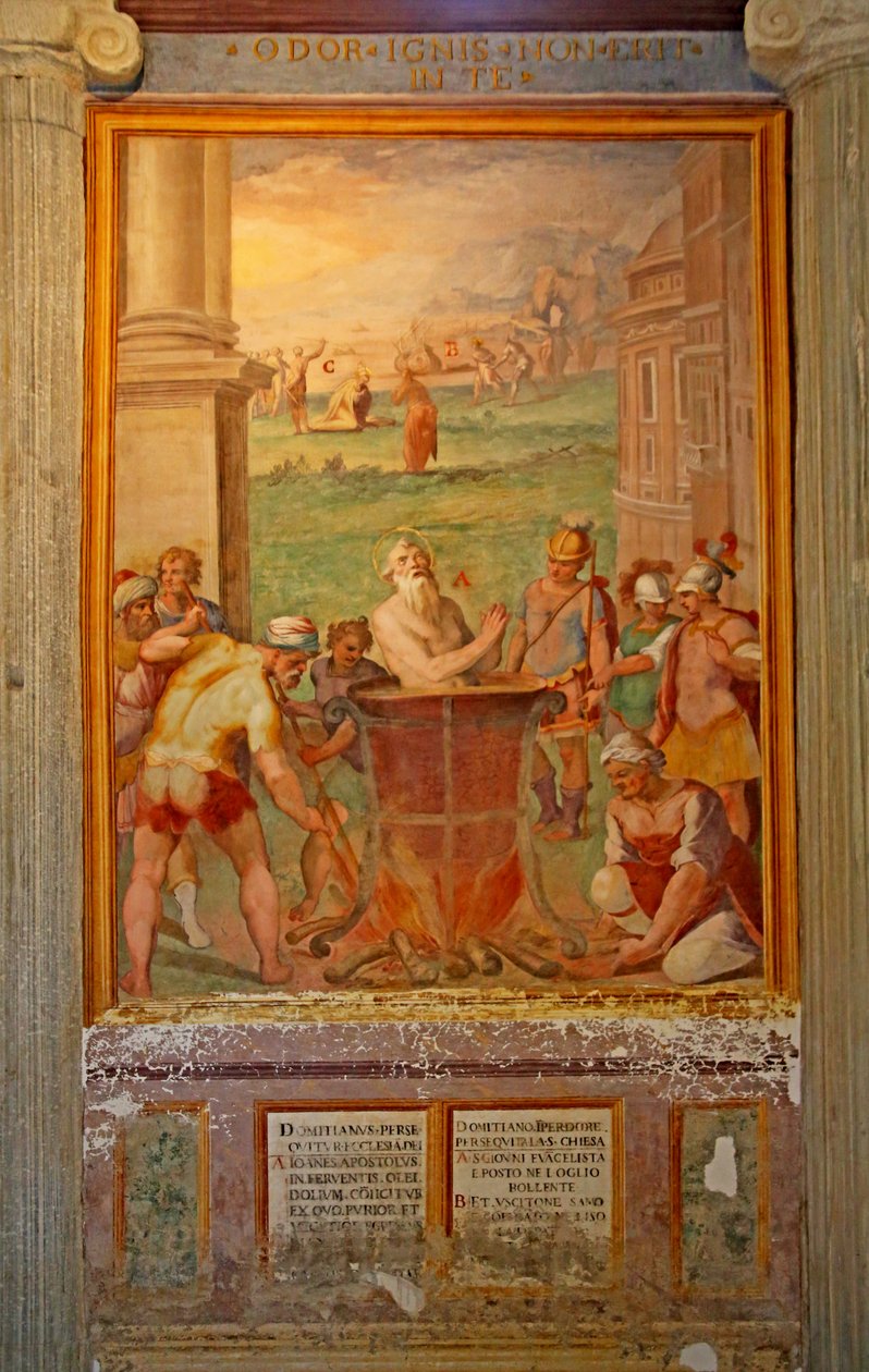 St. John kokt i olje av Cristoforo and Tempesta, Antonio Roncalli