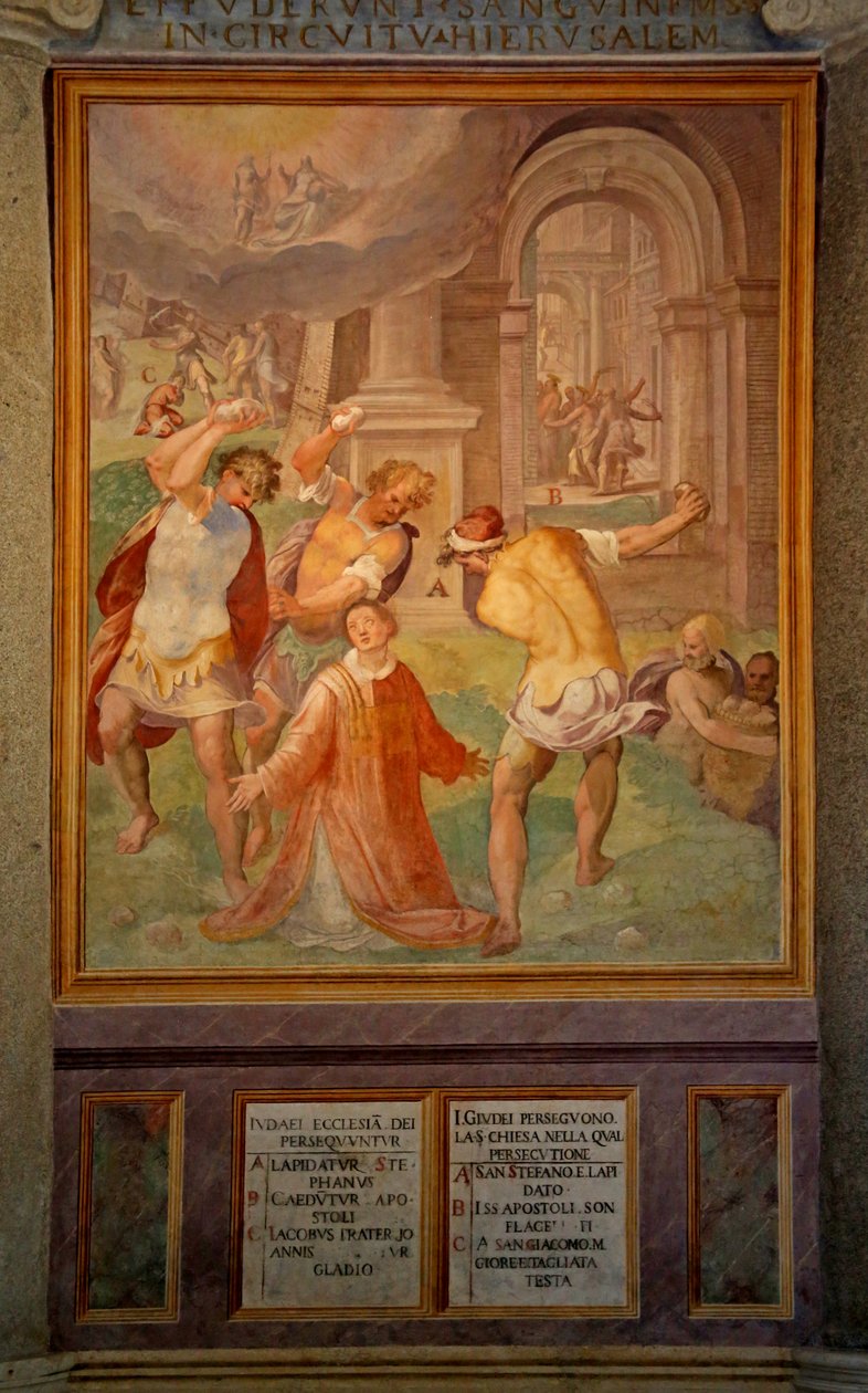 St Stephens martyrium av Cristoforo and Tempesta, Antonio Roncalli