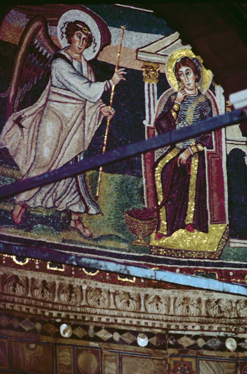 Bebudelsen, ca. 540 (mosaikk) av Croatian School