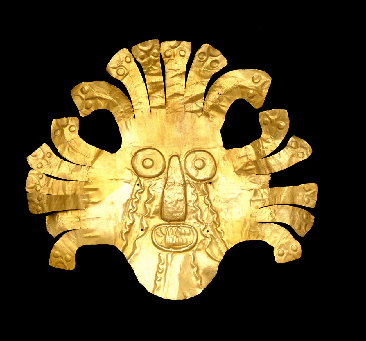 Hodeprydpynt, 400 f.Kr. - 600 e.Kr. (gull) av Culture Nazca