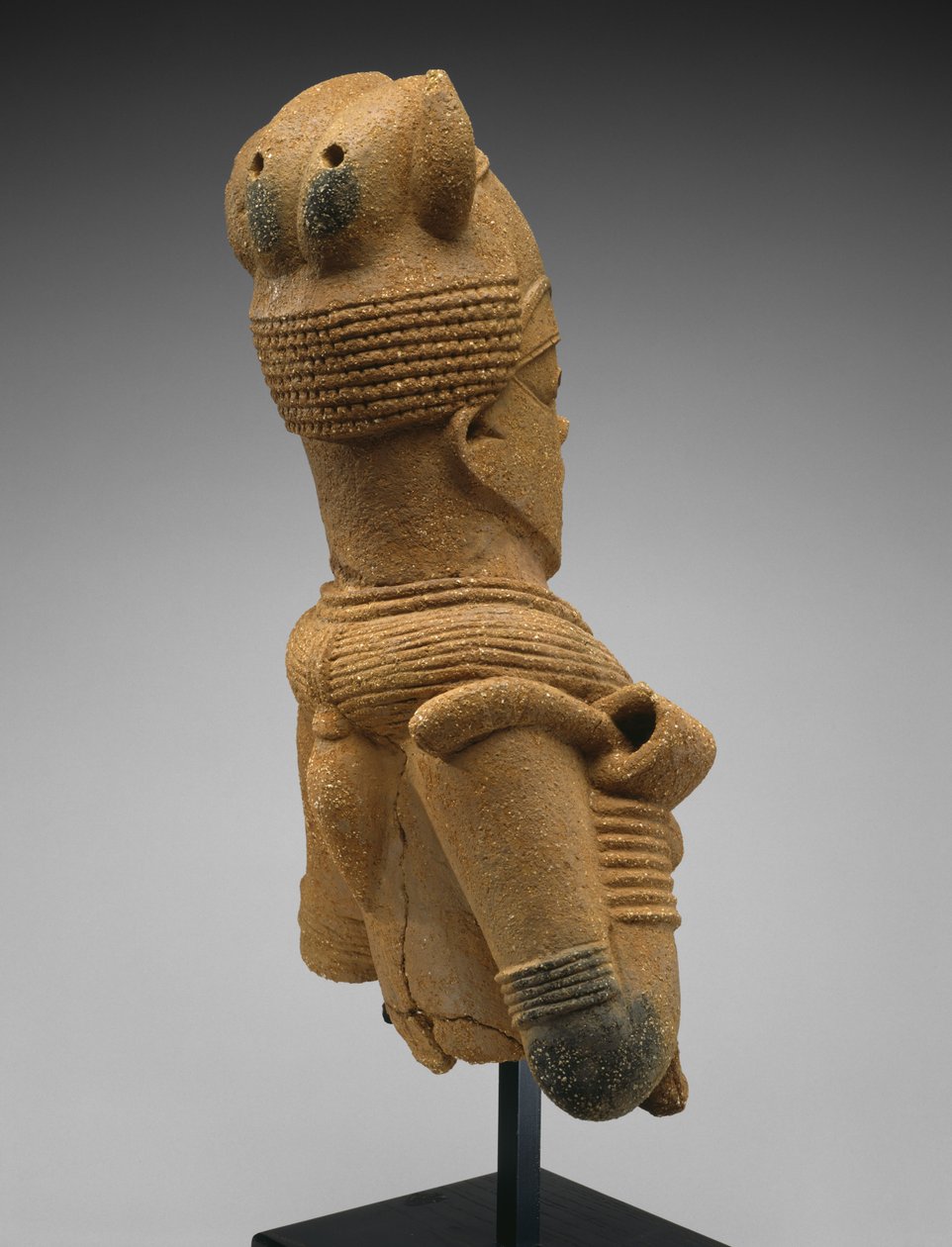 Hodet og overkroppen til en kvinnelig figur, Jos Plateau-regionen, Nigeria, 500 f.Kr.-200 e.Kr. (lertøy) av Culture Nok