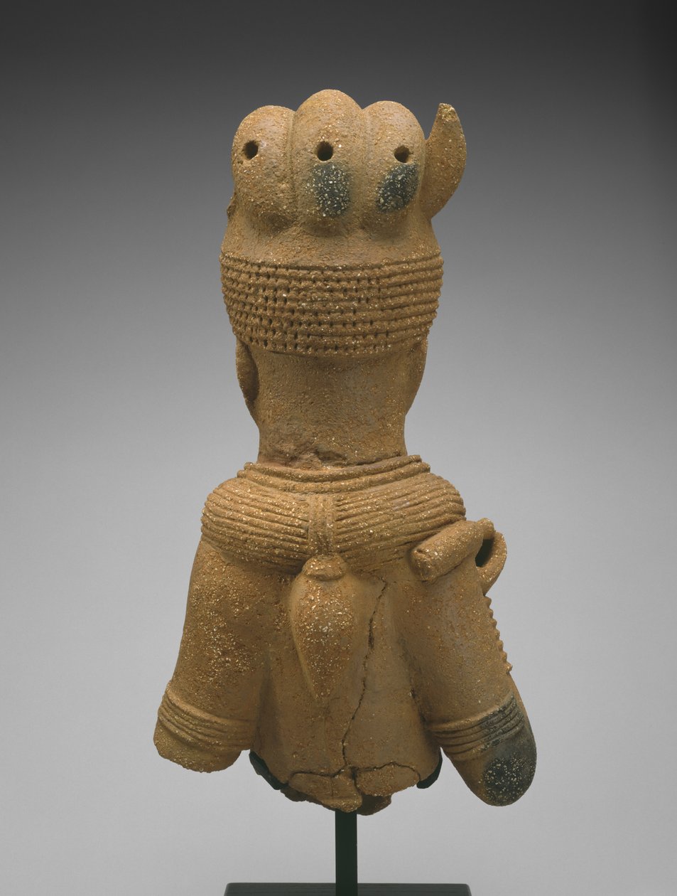 Hodet og overkroppen til en kvinnelig figur, Jos Plateau-regionen, Nigeria, 500 f.Kr.-200 e.Kr. (lertøy) av Culture Nok