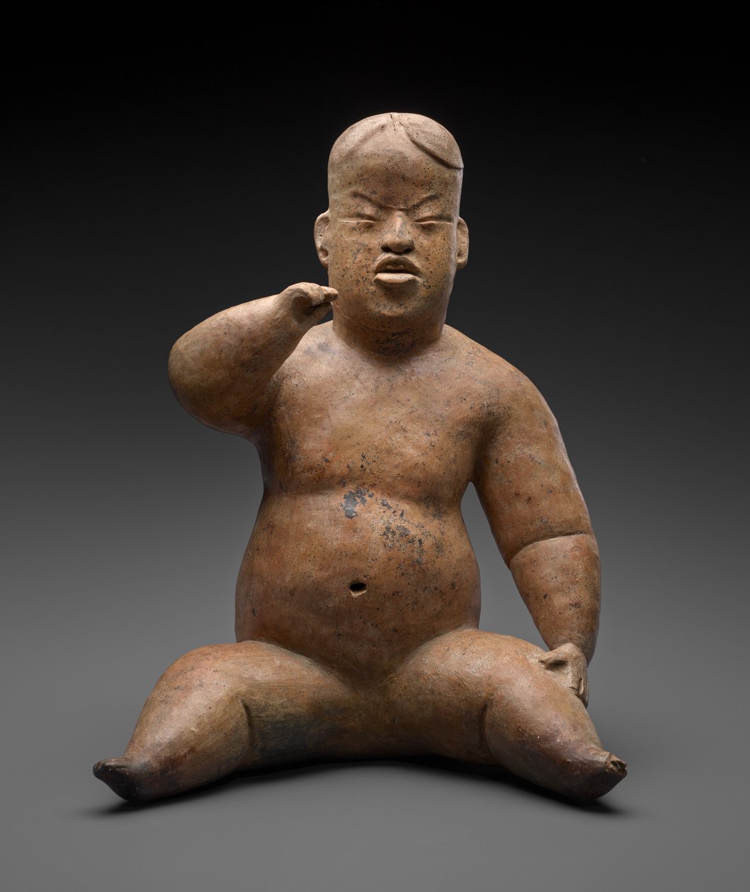 Sittende figur av Culture Olmec