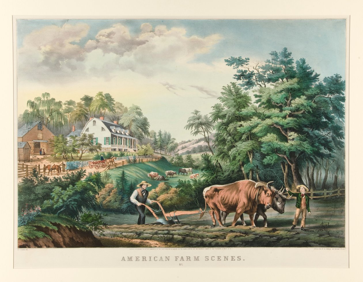 American Farm Scenes./ nr. 1 av Currier and Ives
