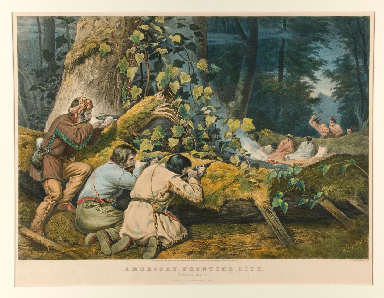 American Frontier Life av Currier and Ives